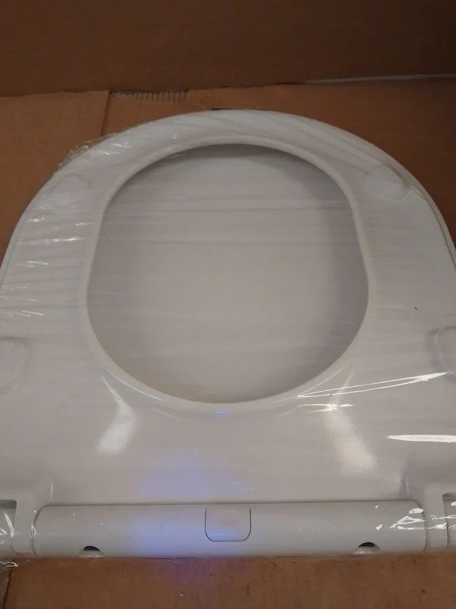 Argos Home Soft Close D Shaped Toilet Seat White Bathroom Replacement Design New