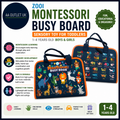 ZOOI Montessori Busy Board Sensory Toy Toddlers 1-4 Years Old Boys Girls New