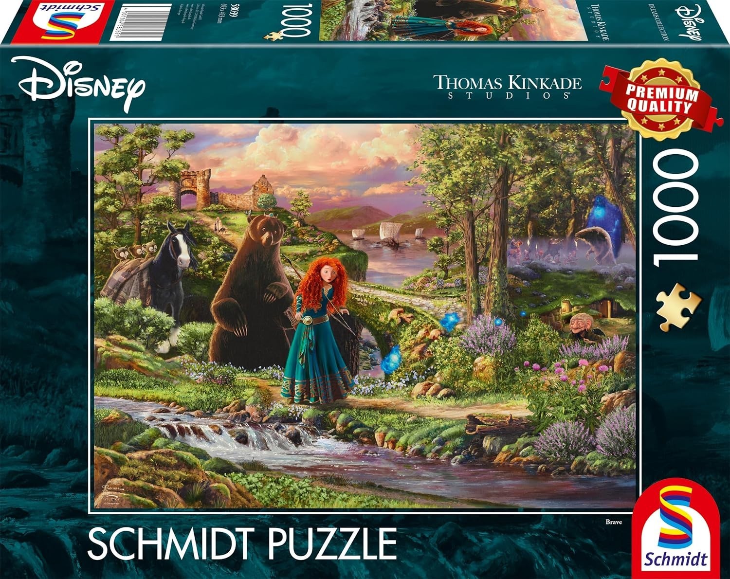 Schmidt Thomas Kinkade Disney Brave 1000pcs Jigsaw Puzzle Durable CB 14+ New