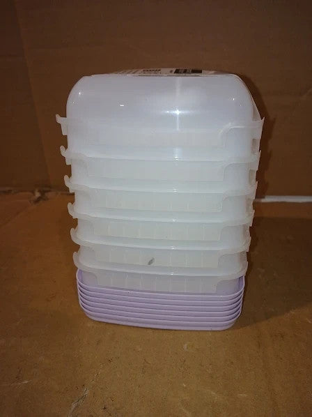 Smartstore Small Food Storage Containers 0.3L Set 6 Suitable Fridge 12x12x4.5cm
