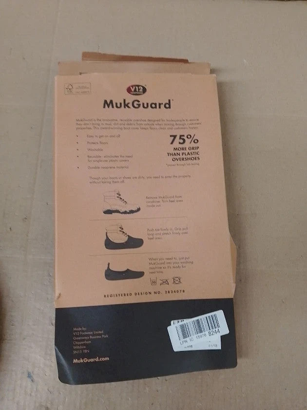 V12 MukGuard Reusable Overshoes Washable Slip Resistant HeavyDuty Shoe Covers