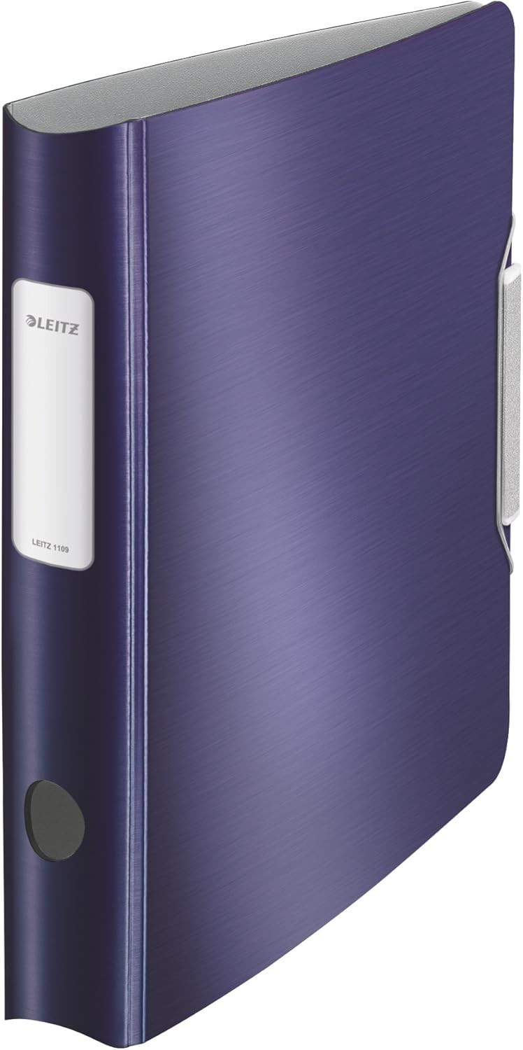 Leitz A4 Lever Arch File Titan Blue 65mm Elastic Fastening 11090069 Light New