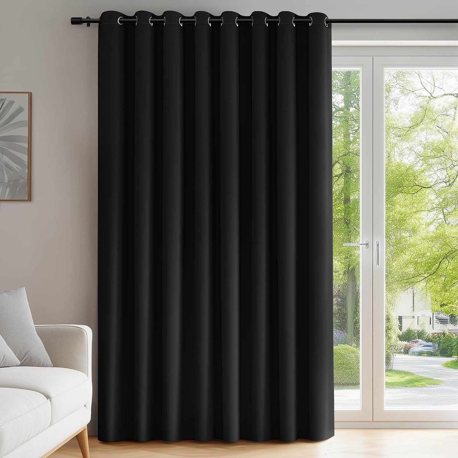 Deconovo Window Treatment Wide Width Curtain Thermal Insulated Eyelet 100x84in
