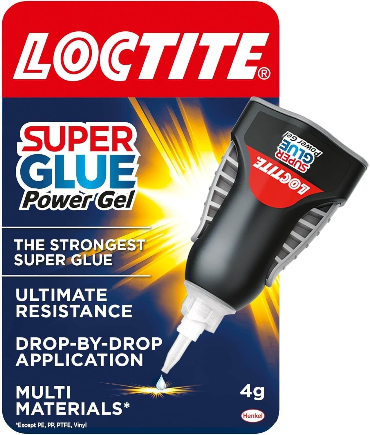 Loctite Super Glue Power Gel 1x4g Clear Flexible Non Drip Adhesive Repairs New