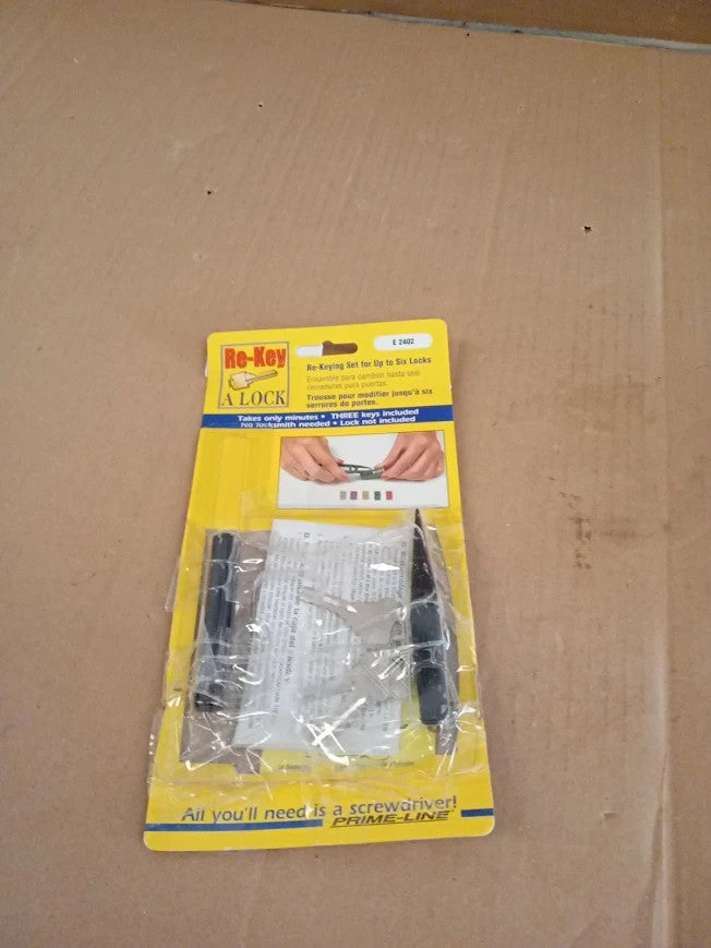 Prime Line E 2402 Re Keying Lock Kit Pre Cut Keys All Your Locks One Key New