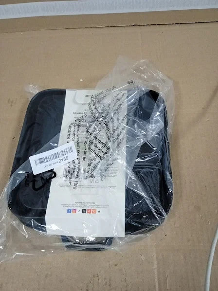Tower Set Of 2 Square Foldable Silicone Trays Black 21.5x21.5x6.8cm New