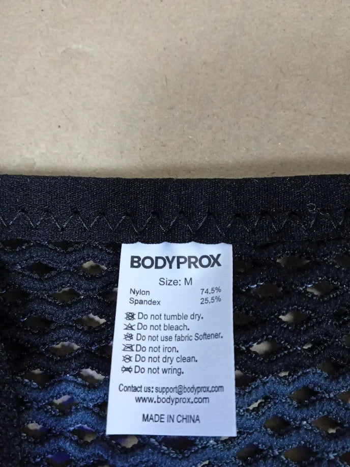 Bodyprox Breathable Back Brace Lumbar Support Compression Belt Medium Black New