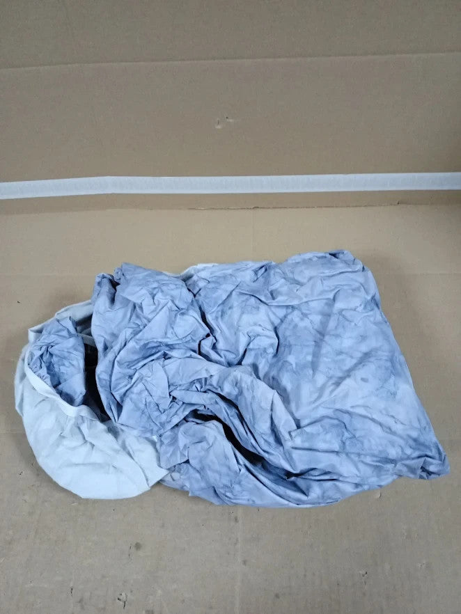 UMINEUX Oval Fitted Vinyl Tablecloth Elastic Waterproof Marble Grey 107x173cm