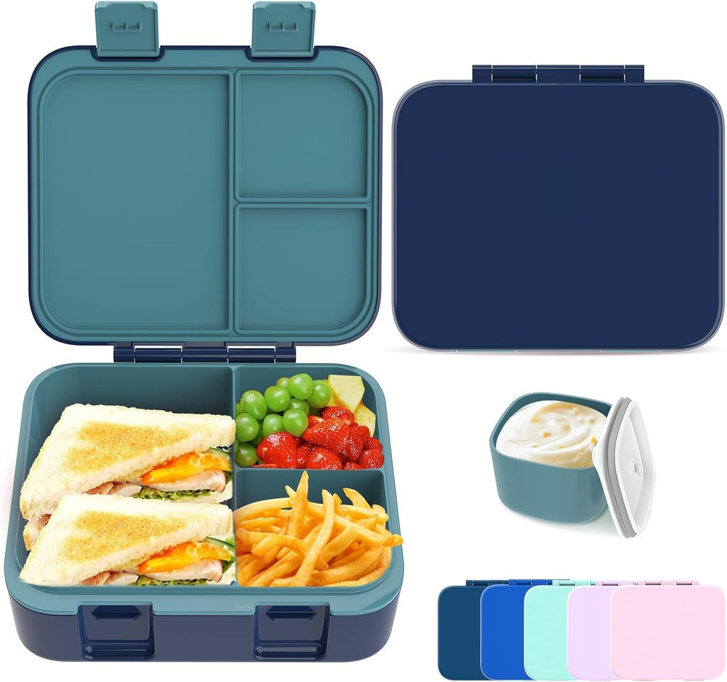 Hombrima Lunch Boxes Bento Food Storage Container Multi Compartments New