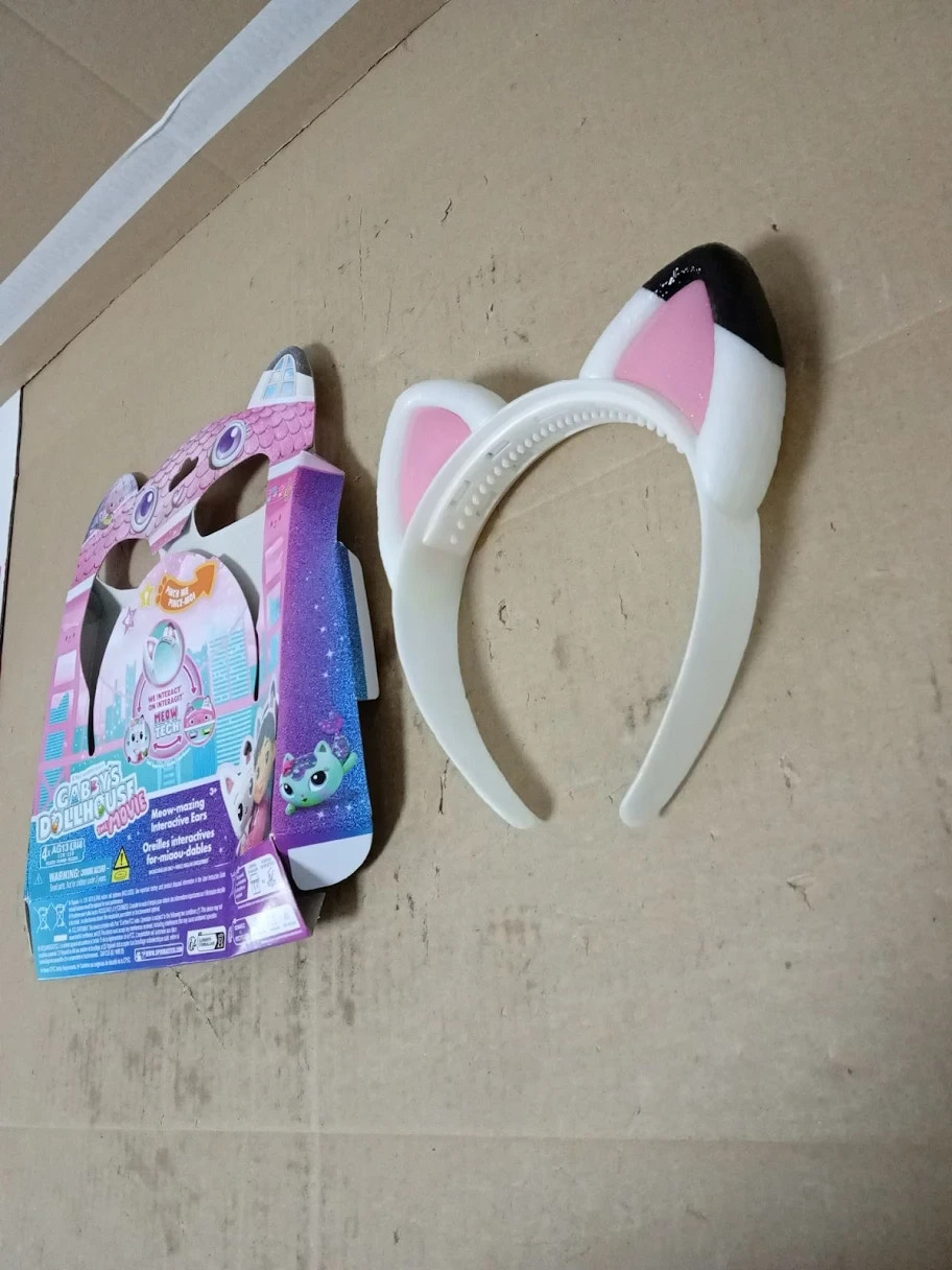 Gabbys Dollhouse The Movie Meowmazing Interactive Ears Hairband Lights 2+ New