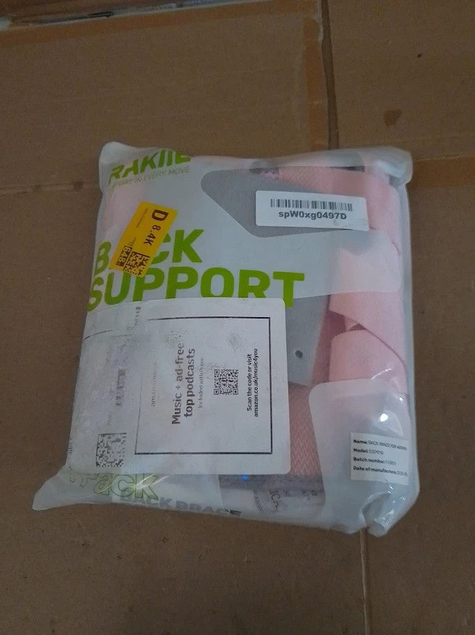 Rakiie Back Support Belt Women 9X Support Brace Lower Pain Ergonomic XXL New