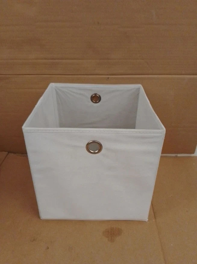 Argos Home Square Storage Boxes Off White Organiser Baskets Durable Design New