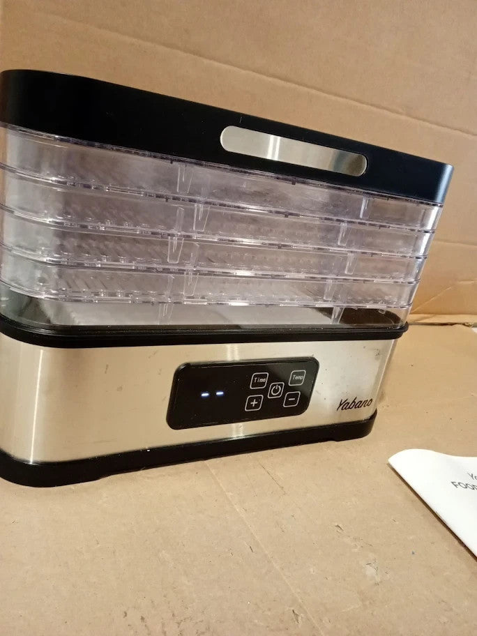 5 Tier Food Dehydrator Yabano Compact Dehydrators LED Display Food And Jerky