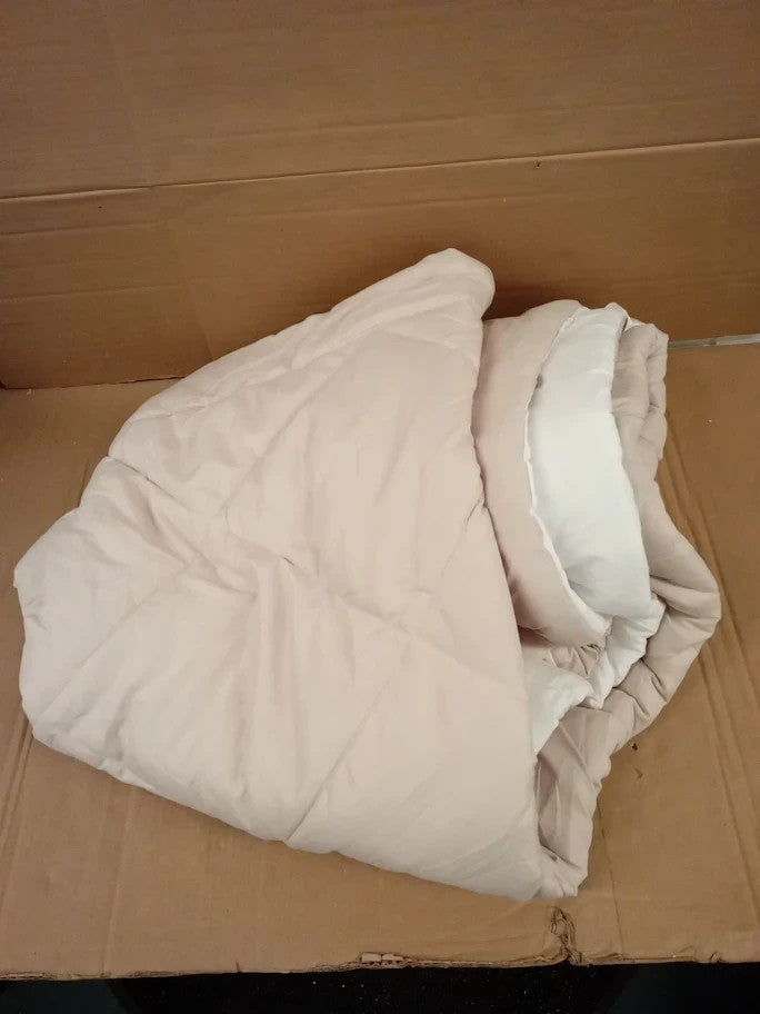 Aisbo Coverless Duvet Single 10.5 Tog 135x200cm Beige Cozy Lightweight Quilt New