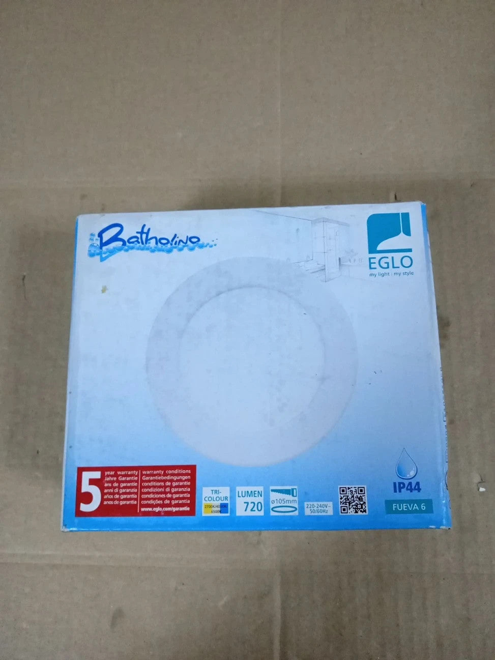 Eglo Recessed LED Ceiling Spot Fueva 6 Round Bathroom Downlight White New
