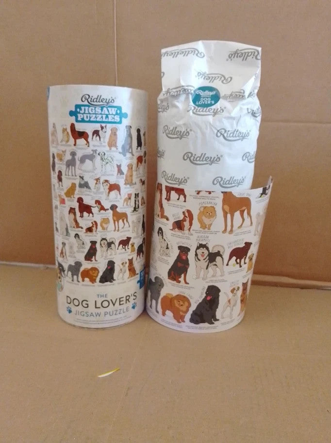 Ridleys Games JIG056 Dog Lovers Jigsaw Puzzle White 1000 Piece New