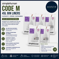 Simplehuman Code 100 Liners 50% Recycled Custom Fit Bin Trash Bag 40 To 45 Liter