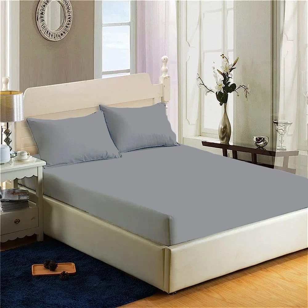200 Thread Count 100% Egyptian Cotton Fitted Sheet Extra Deep King Size New