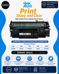 InkJello Compatible Toner Cartridge Replacement HP LaserJet Black 1pc