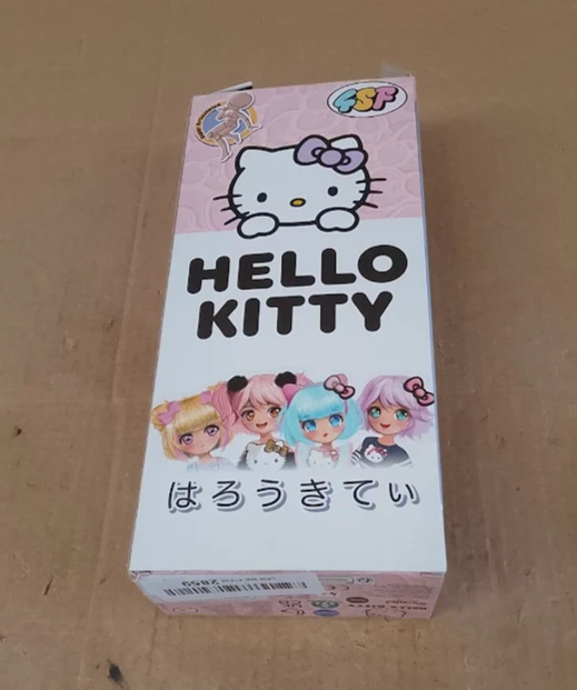 Hello Kitty Manga Doll Teddy Rock 19.5cm Fashion Figure Purple Hair Design