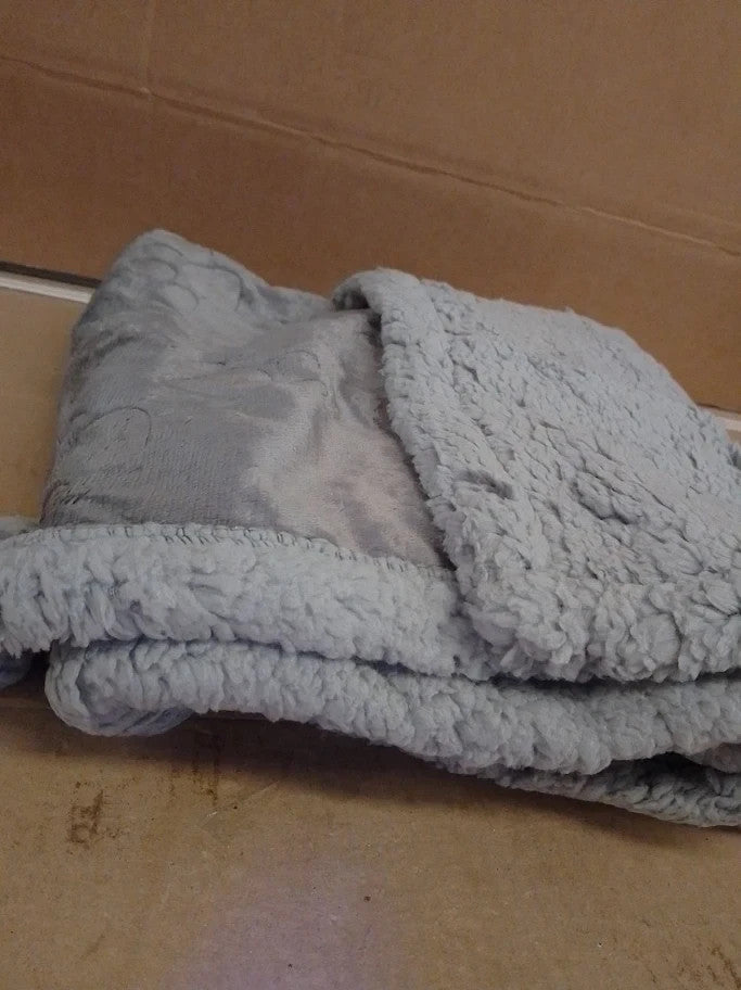 Pettom Waterproof Dog Blanket Sherpa Fleece Washable 100x70cm Paw Print New