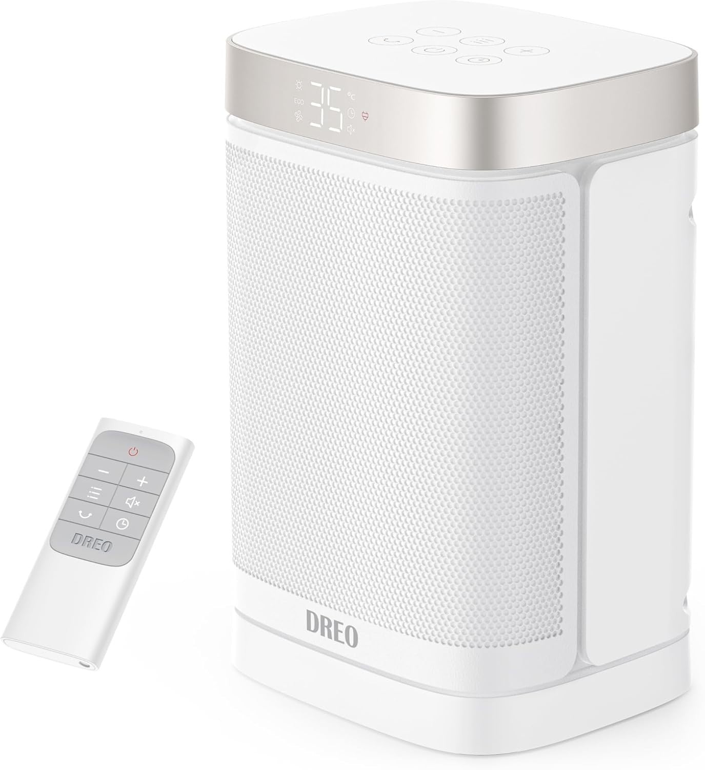 Dreo 1500W Smart Space Heaters Indoor Use Portable Heater 70° Oscillation White