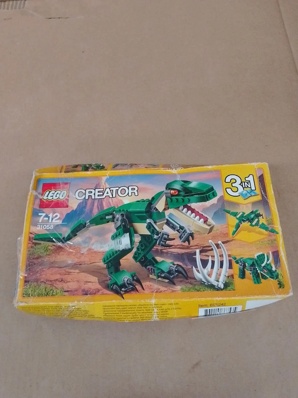 LEGO 31058 Creator Mighty Dinosaurs Toy 3in1 Model TRex Triceratops Age 7-12 New