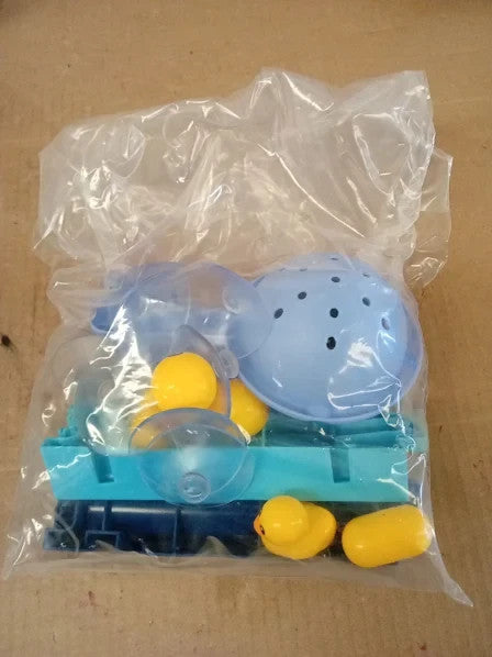 Bath Toys Toddler Bath Game Shower Water Duck Slide Wall Track 1+ New