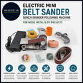 Electric Mini Belt Sander Bench Grinder Polishing Machine Wood Metal DIY Design