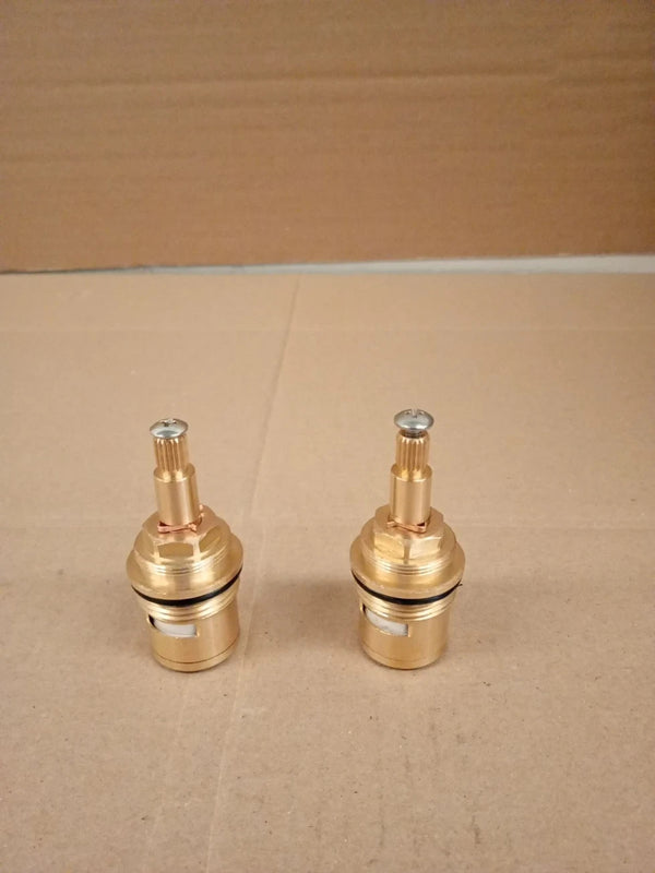 2 Pices 3/4" Bath Tap Cartridges Quarter Turn Valve Replacement Shower New