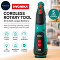 Hychika Cordless Rotary Tool 8V 2.0Ah Larger Battery 5 Speed 30000RPM Max