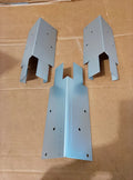 BPC Fixings Mortice Arris Rail Bracket 3 Pieces Set 60x60x200mm Alloy Steel
