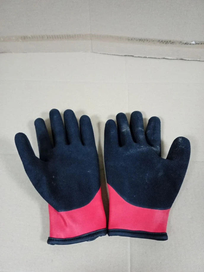 KAYGO KG140 Thermal Work Gloves Waterproof Latex Grip Cold Weather Large Black