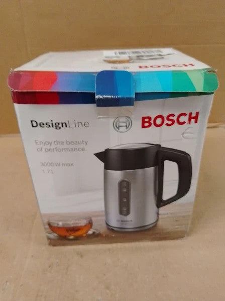 Bosch Designline Plus TWK4P440GB Stainless Steel Cordless Kettle 1.7L