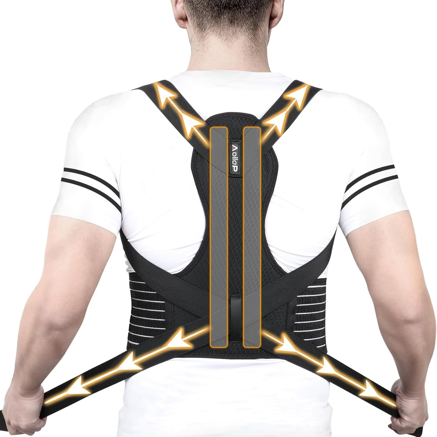 Aollop Posture Corrector Unisex Back Brace Back Support Belt Large New