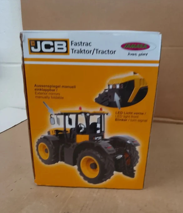 JAMARA JCB Fastrac 1:16 RC Tractor 2.4GHz Engine Sound LED Lights Horn Reversing