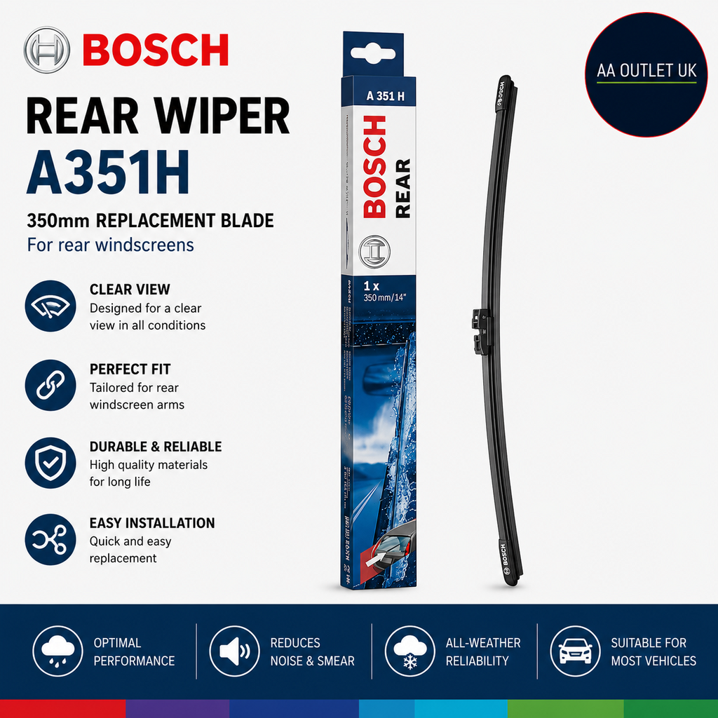 Bosch Rear Wiper A351H 350mm Replacement Blade Back Windscreen Modern Design