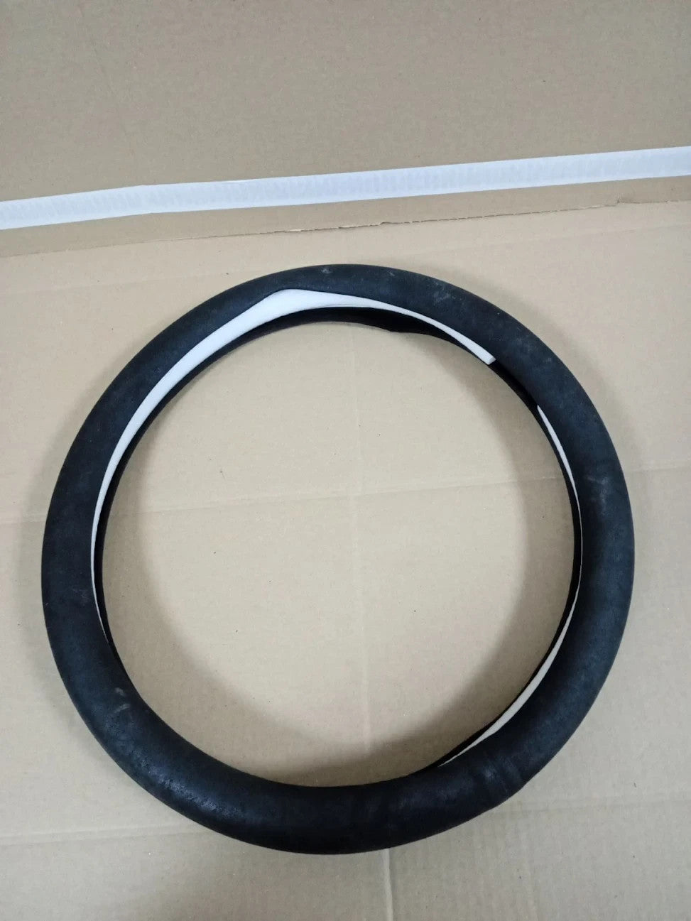 Carodi Car Suede Carbon Fiber Steering Wheel Cover Non Slip Leather Interior