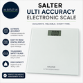 Salter Ultimate Accuracy Digital Bathroom Scales Toughened Glass Platform Silver