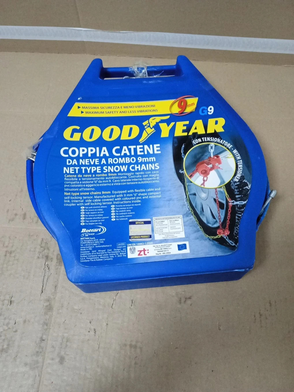 Goodyear 77908 G9-9mm Car Passenger Snow Chains TUV & ONORM Approved  Size 100