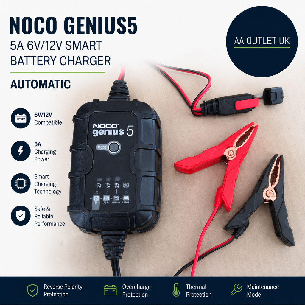 Noco Genius5 5A 6V 12V Smart Battery Charger Automatic Maintainer Trickle