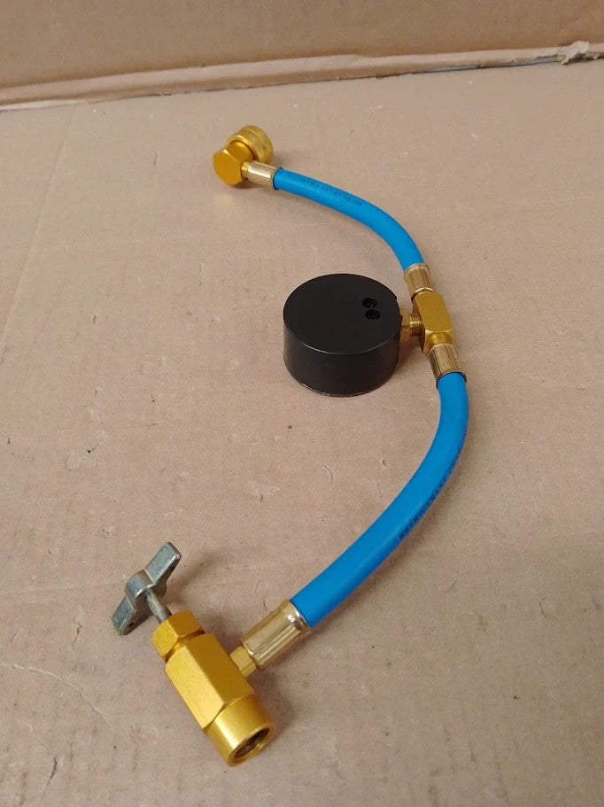 Aupoko R134A AC Refrigerant Charge Hose Acme RH Can Opener Tap Dispensing New