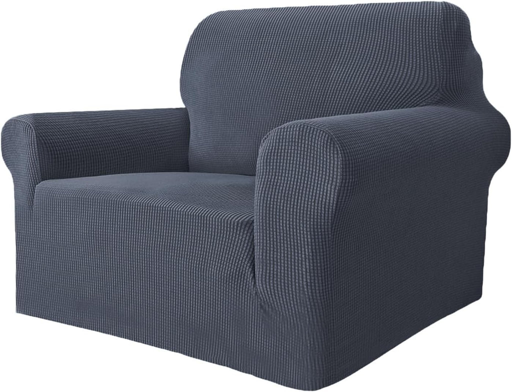 GRIFEMA 1 Seater Stretch Sofa Cover Super Soft Elastic Strap Couch Slipcover New