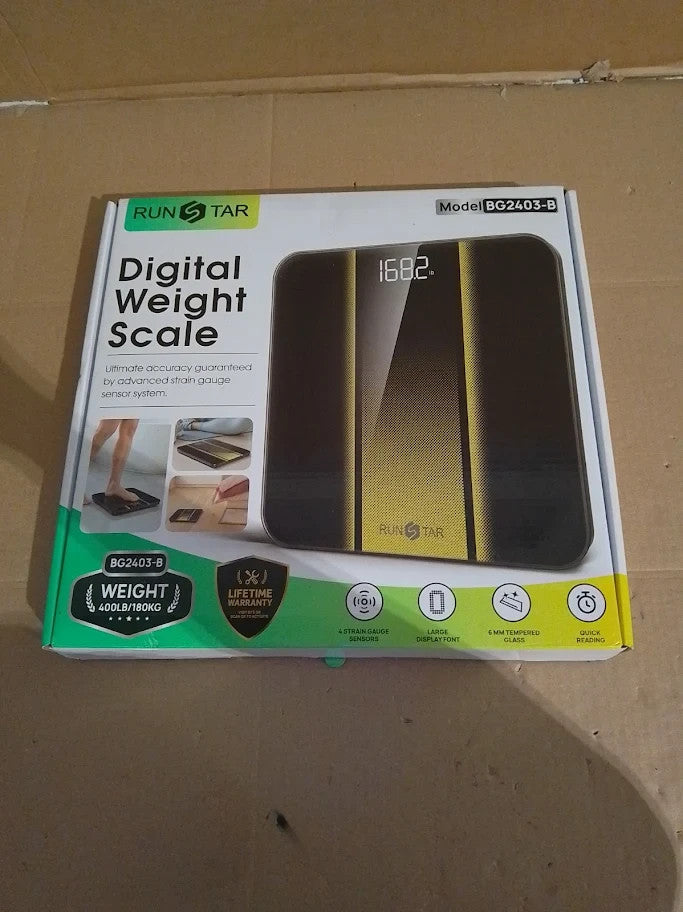 RunStar Scale Body Weight Digital Bathroom Scale High Precision Clear LED New