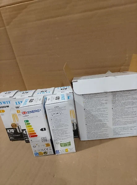Lvwit 4W C35 Small Bayonet Bulb 40W Incandescent Equivalent B15 LED 35x97mm New