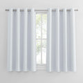 Pony Dance Greyish White Short Eyelet Curtains 45in Drop Thermal Insulated New