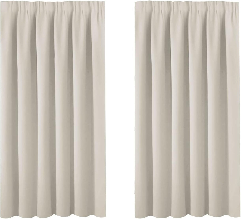 BellaHills Curtain Panels Kids Curtains Drapes Room Darkening 137.2x116.8cm New