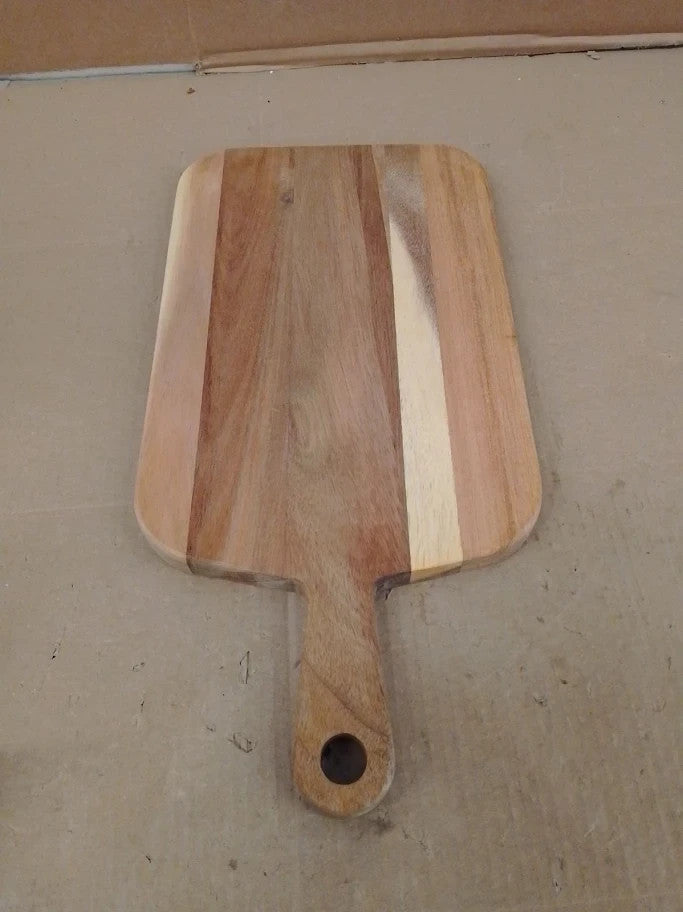 Cole Mason Barkway Small Chopping Board Handle Acacia Wood Double Sided New
