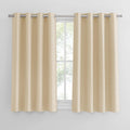 Pony Dance Thermal Insulated Curtains Bedroom Biscotti Beige 46x45in New