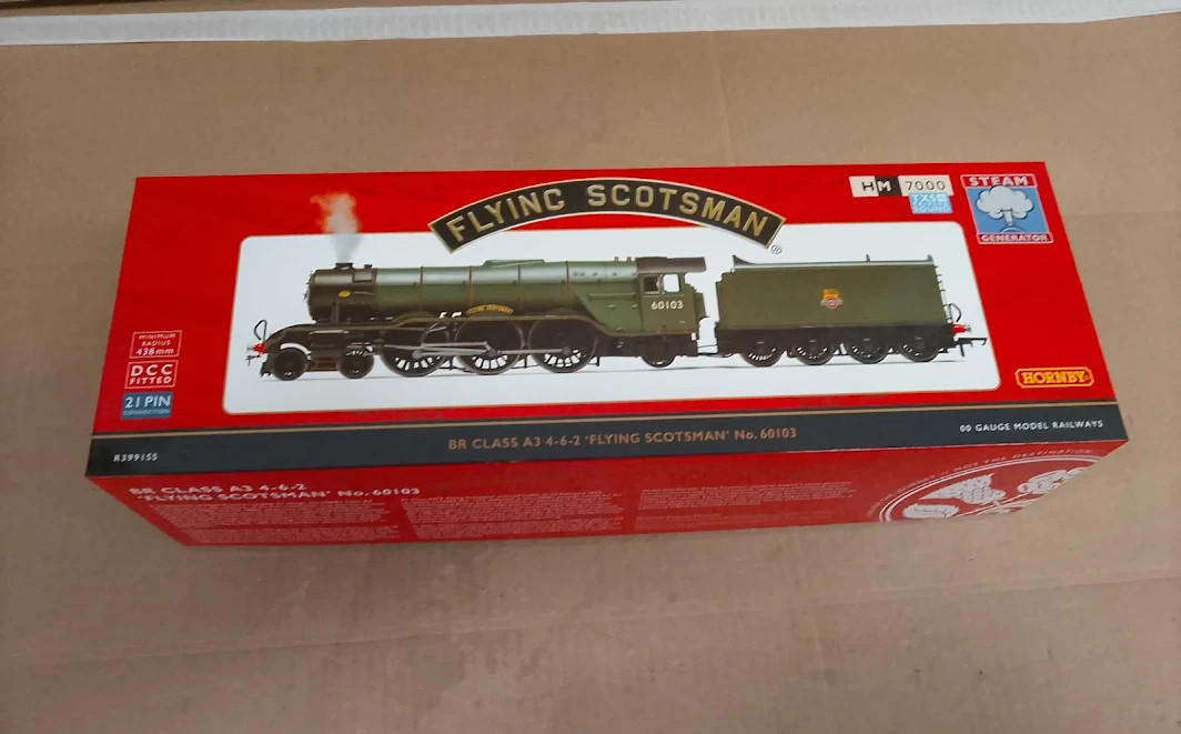 Hornby A3 Class Flying Scotsman Locomotive Era BR 00 Gauge 1:76 Scale Steam New